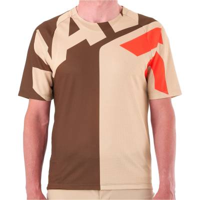 Mavic Мъжка фланелка с къс ръкав за колоездене Mavic Deemax Enduro S/S Jersey Cycling jersey - Letters / Desert Palm (056-3620-0212)