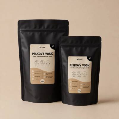 SOJKA Pískový vosk 100% rostlinný s knoty 1000 g