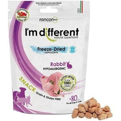 I'm different Snack mrazem sušené pamlsky králík 40 g