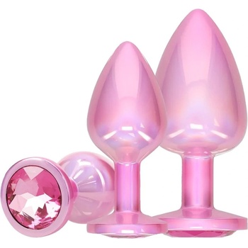 ostatní Ouch! by Shots Paris Collection - Metal Anal Plug Set - Pink