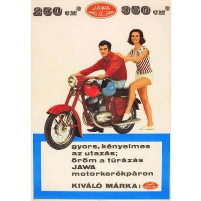 Jawa 250cm 350cm Plagát - ceduľa 30cm x 20cm Plechová tabuľa