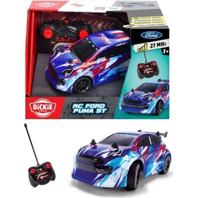 Dickie RC auto Ford Puma ST na diaľkové ovládanie 27 MHz 1:28 15 cm RTR