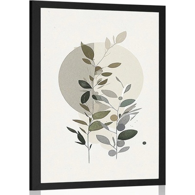 Plagát minimalistické rastlinky v boho štýle