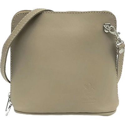 Dámská kožená crossbody kabelka Borse Design 10-53 béžová béžová
