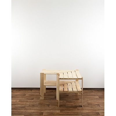Wamar Sosenka Dřevěný regál rohový maxi 2w 64x85x50 - borovice