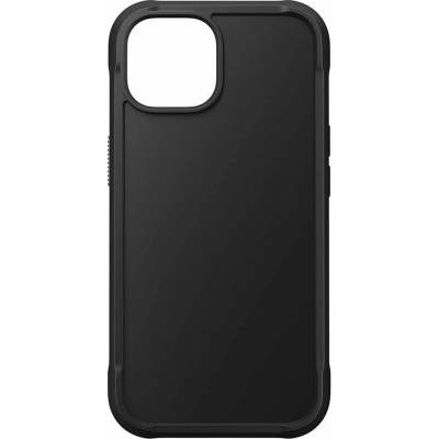 Nomad Rugged Case - хибриден удароустойчив кейс с MagSafe за iPhone 15 (черен)