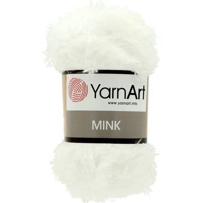 YarnArt Mink 345 ledově bílá