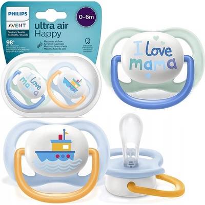 Avent Ultra Air Happy I Love mama Lodička modrá