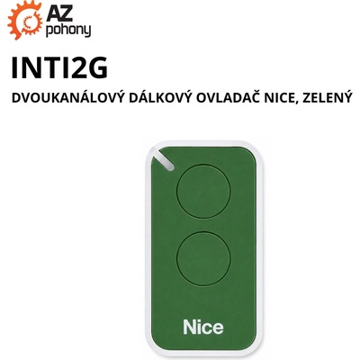 INTI2G - dvoukanálový dálkový ovladač Nice, zelený