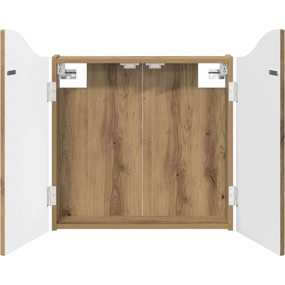 vidaXL Кабинет за дартборд Дъб артизан 56 x 12 x 63 см (8006659)