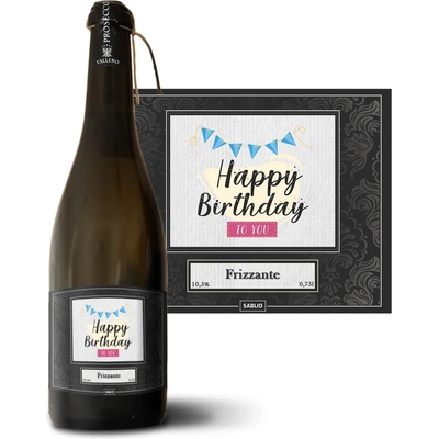 Sablio Happy Birthday to you Prosecco biele suché šumivé víno 10,5 % 0,75 l (holá fľaša)