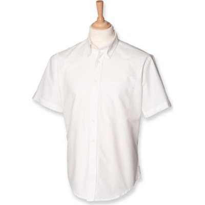 Henbury pánská košeľa s krátkym rukávom white H515