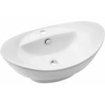 INVENA Мивка за плот Invena Esla овална 59 см бяла (CE-35-001-C)