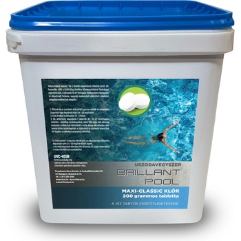 Brillant Pool Maxi 200g Хлорни таблетки 5kg (UVC-405B)