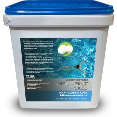 Brillant Pool Maxi 200g Хлорни таблетки 5kg (UVC-405B)
