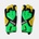 Mitre Вратарски ръкавици Mitre Adults Delta Goalkeeper Gloves - Yellow/Green