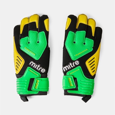 Mitre Вратарски ръкавици Mitre Adults Delta Goalkeeper Gloves - Yellow/Green