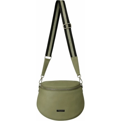 Lara Bags DIANA dámska crossbody koženková kabelka olivová