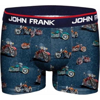 John Frank JFBD284 pánské boxerky motorky modrá