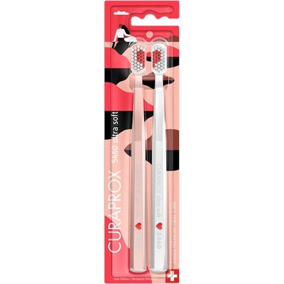 Curaprox CS 5460 Ultrasoft Romantická edice zubní kartáček 2 ks