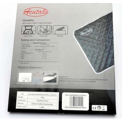 ACUTAKE ACU-DarkNoteCool Micro180*280mm (new technology notebook pad) – Hledejceny.cz