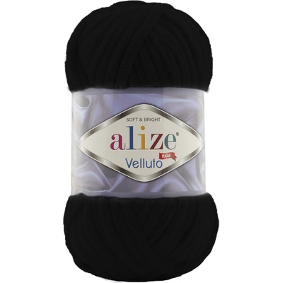 Alize Velluto Farba: čierna 60