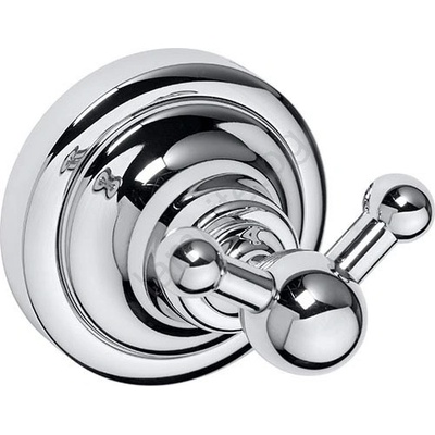 Bemeta Двойна закачалка 6, 5x6, 5 cm сребриста (BD0448)