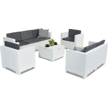 BICA Комплект техноратанови мебели Colorado Coffee Box 7 бял Bica (BCCOL7BOXBL)