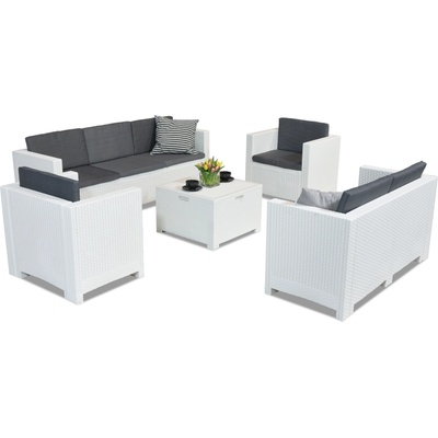 BICA Комплект техноратанови мебели Colorado Coffee Box 7 бял Bica (BCCOL7BOXBL)