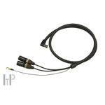 Saec SCX-5000 XLR - L - Висок клас напълно симетричен фоно кабел с проводник PC-Triple C - ъгловиден (068934)