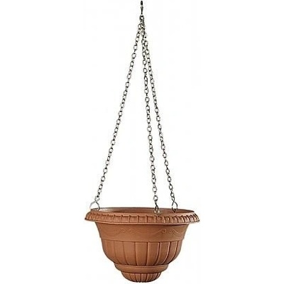 Nohel Garden Žardinka závěsná MILANO plastová terakota 2ks 300x300x200
