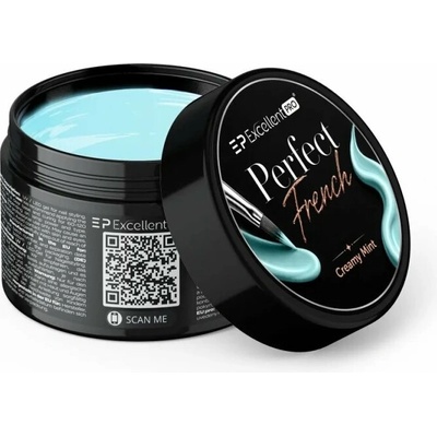 Excellent Pro Perfect French gel pro francouzskou manikúru a zdobení creamy mint 4g