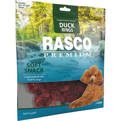 RASCO PREMIUM Pochúťka pre psov kačacie krúžky 500 g
