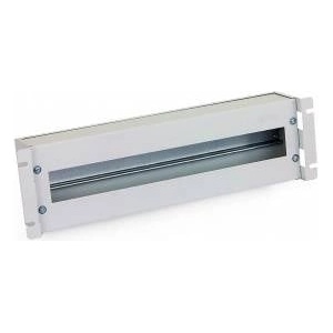 TRITON Connector rail TRITON 19 3U with cover, DIN, grey