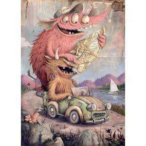 Heye - Puzzle Zozoville: Road Trippin - 2 000 piese