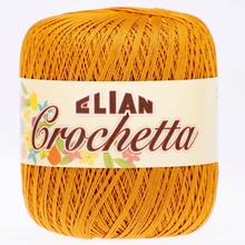 Elian Háčkovací příze Crochetta barva: hořčicová 3215