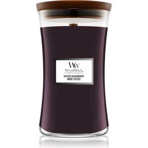 WoodWick Spiced Blackberry ароматна свещ с дървен фитил 609.5 гр