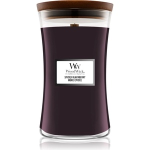 WoodWick Spiced Blackberry ароматна свещ с дървен фитил 609.5 гр