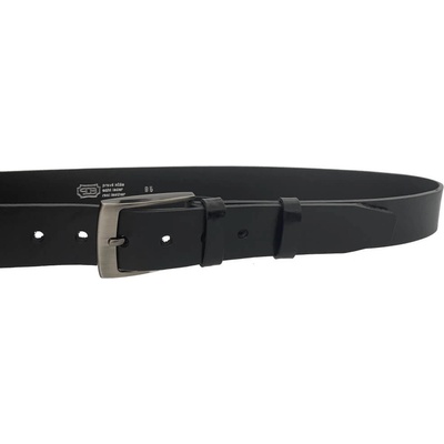 Penny Belts pánský kožený opasek EXKLUZIV 34-V1-60 černý