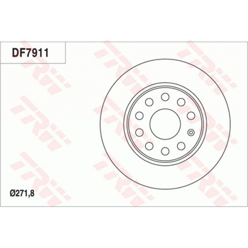 Brzdový kotouč TRW DF7911