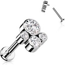 Šperky4U piercing do brady ucha titan TIT1188C-1206