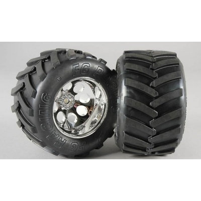 Monster Truck nalepené gumy M zmes 14 mm 2 ks