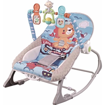 Chipolino Бебешки музикален шезлонг Chipolino - Baby Spa, син (SHEBS02301BL)