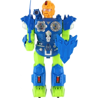 Dromader robot bojovník chodící plast 30cm na baterie