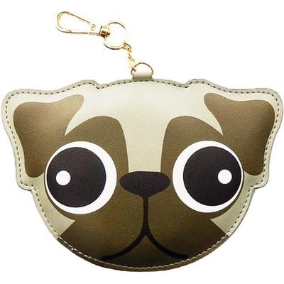Компактна външна батерия с 1xUSB-A изход за мобилни устройства - 3D Dog Power Bank With Keyring 2200 mAh (сив) (161196)