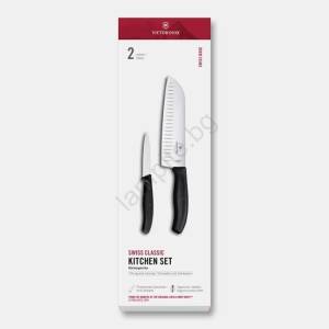 Victorinox - Комплект кухненски ножове SWISS CLASSIC, 2 бр. , черен (GG691)