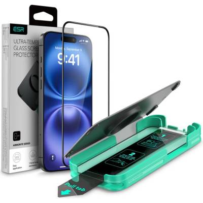 ESR Armorite закалено защитно стъкло за iPhone 16 черно (4894240236031)