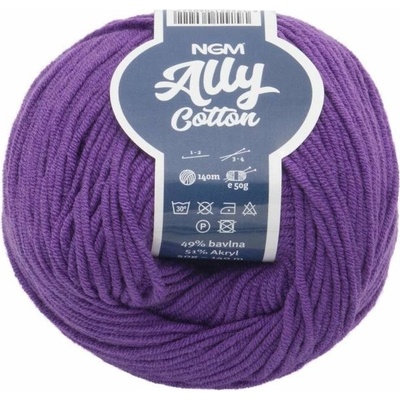 Ally cotton 50 g – 021 tmavofialová