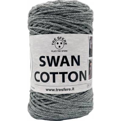 Příze šňůrková Swan Cotton šedá