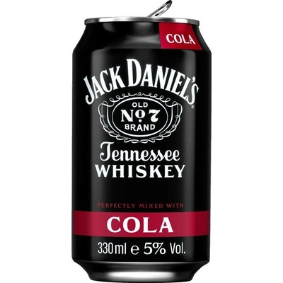 Jack Daniels & Cola 5% 12 x 0,33 l (plech)